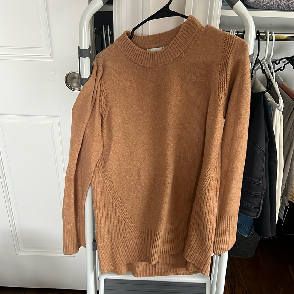 Design History orange/tan sweater, Small